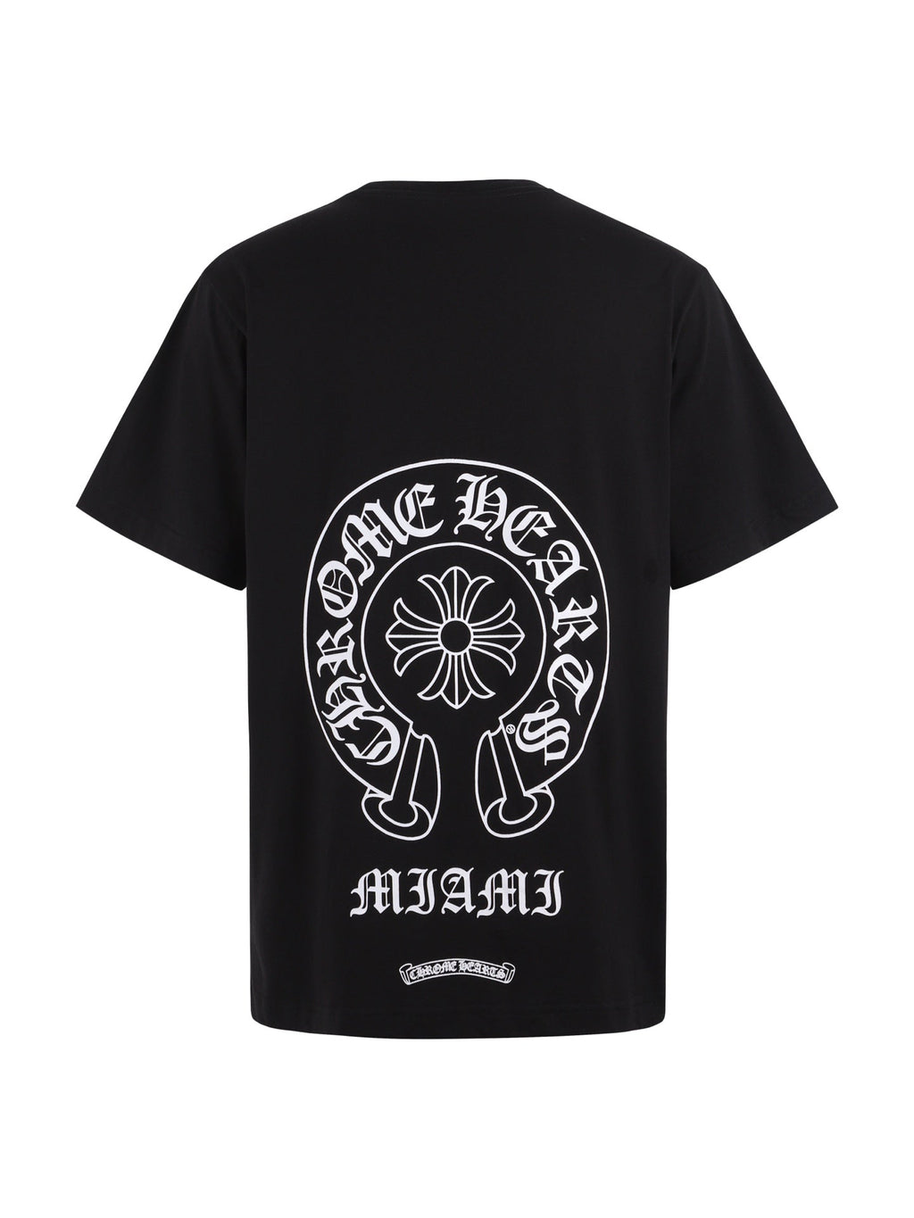 Chrome Hearts Miami Horseshoe T-Shirt - Black Pocket Tee with Iconic Back Print