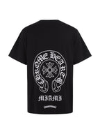 Chrome Hearts Miami Horseshoe T-Shirt - Black Pocket Tee with Iconic Back Print