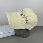 Chrome Hearts Distressed, Ripped Baseball Cap