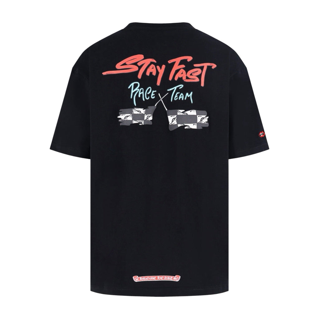 Chrome Hearts Matty Boy 'Stay Fast' Race Team T-Shirt - Black Streetwear Tee
