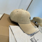 Chrome Hearts Khaki Washed, Distressed Baseball Cap