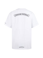 Chrome Hearts White Pocket T-Shirt with Back Scroll Logo - Classic Streetwear Tee