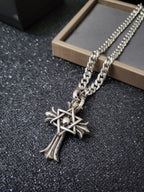 Chrome Hearts Star of David Cross Necklace