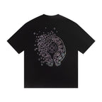 Chrome Hearts Crystal Horseshoe Logo Black Oversized T-Shirt | Rhinestone Streetwear Tee