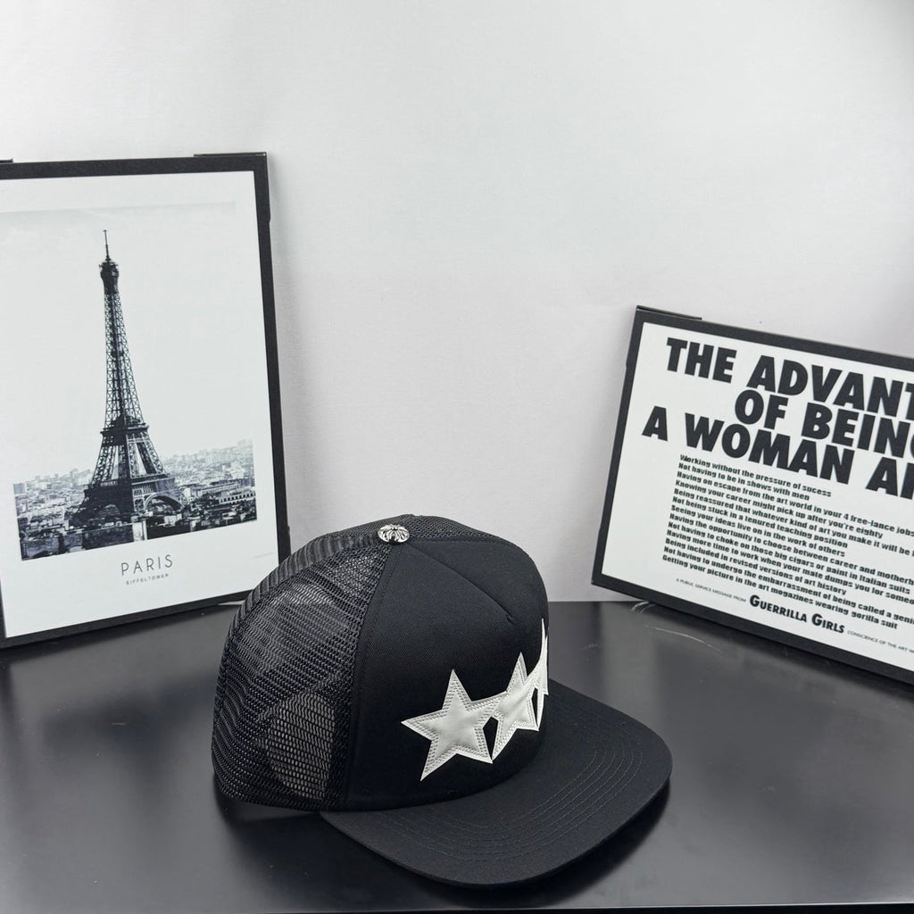 Chrome Hearts "Triple Star Trucker Hat"