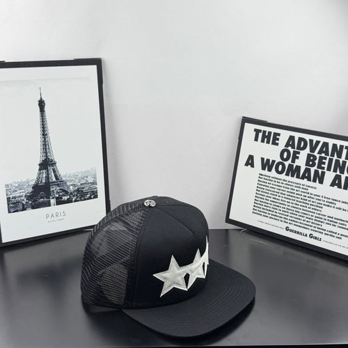 Chrome Hearts "Triple Star Trucker Hat"