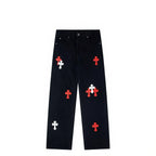 Chrome Hearts Limited Edition Cross-Patch Denim Jeans