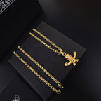 Chrome Hearts Foti Series Harris Skull Pendant Necklace