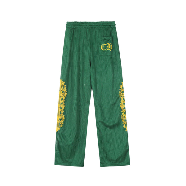 Chrome Hearts Lime Green Mesh Hockey Pants