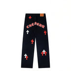 Chrome Hearts Limited Edition Cross-Patch Denim Jeans