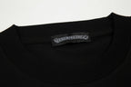 Chrome Hearts Triple Cross Hollywood T-Shirt - Black Classic Tee with White Logo