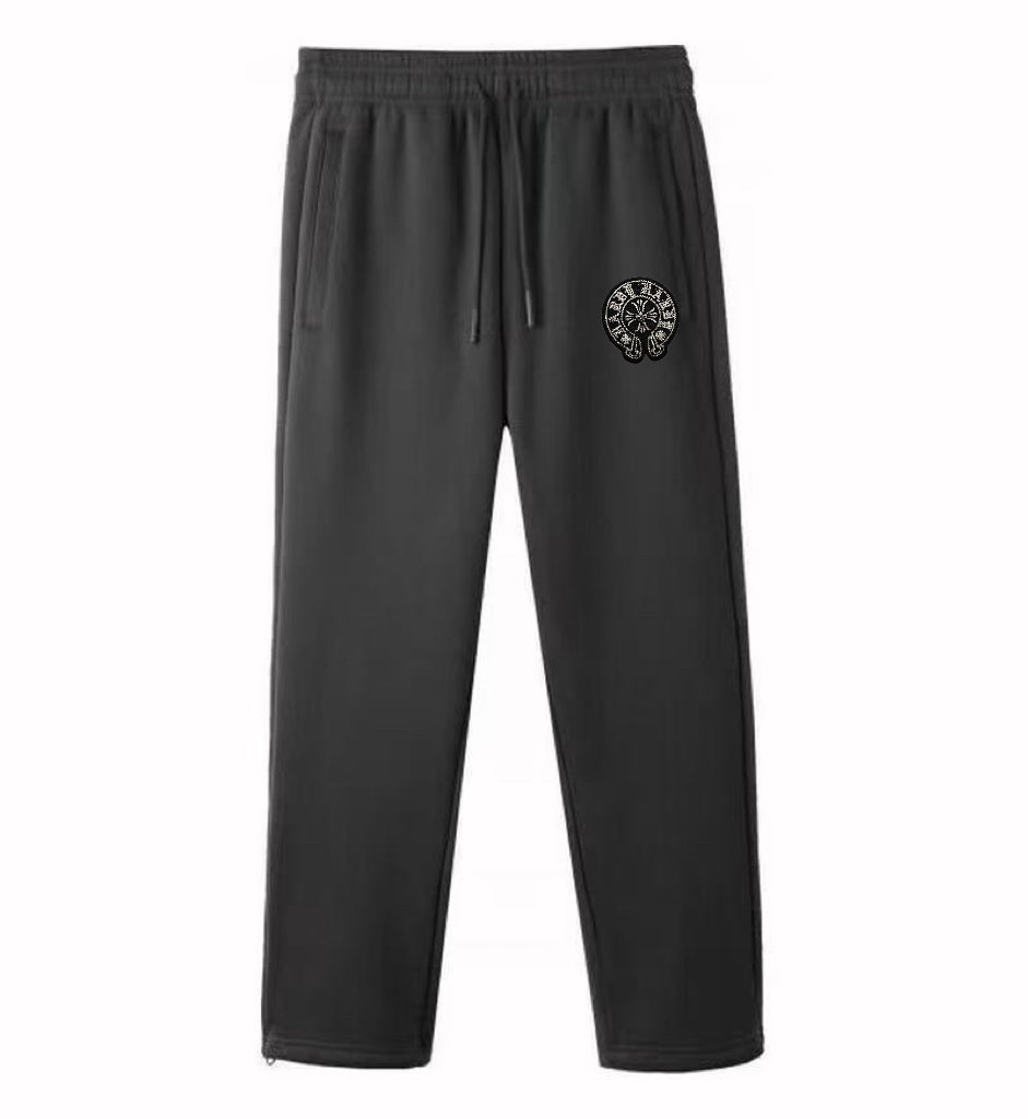 Chrome Hearts "Sanskrit Horseshoe" Embroidered Sweatpants