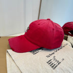 Chrome Hearts Red Washed & Distressed Baseball Cap