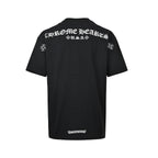 Chrome Hearts 2026 SS Horseshoe Logo Pocket T-Shirt - Black Unisex Cotton Tee with Gothic & Floral Details