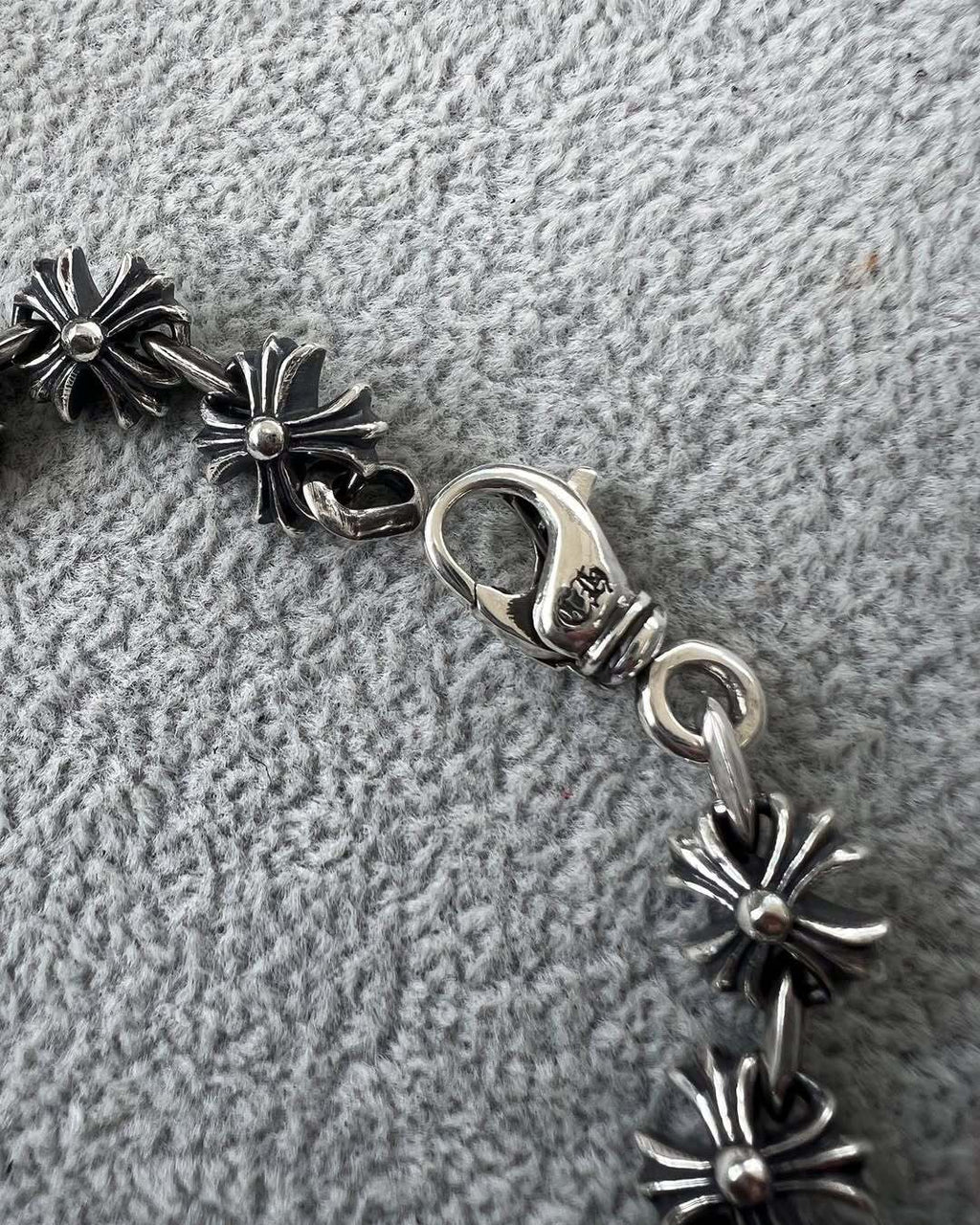 Chrome Hearts 925 Silver Fleur-de-Lis Bracelet