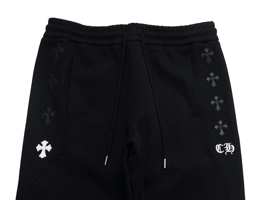 Chrome Hearts "Side Cross Embroidery" Joggers