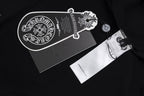Chrome Hearts Black T-Shirt with Pink Multi-Cross Graphic