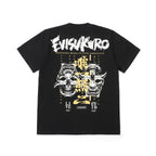 EVISU KURO Series White Crew-Neck Short-Sleeve T-Shirt