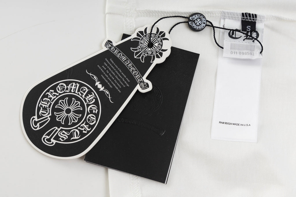 Chrome Hearts White T-Shirt with Green Multi-Cross Graphic