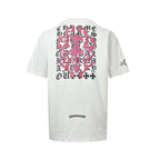 Chrome Hearts 2026 SS Gothic Monogram Pocket T-Shirt - White Unisex Cotton Tee with Dagger & Cross Motif