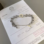 Chrome Hearts "Letter Ring + Cross Fleur" Themed Bracelet