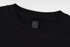 Chrome Hearts Black T-Shirt with Blue Drip Horseshoe Cross Graphic