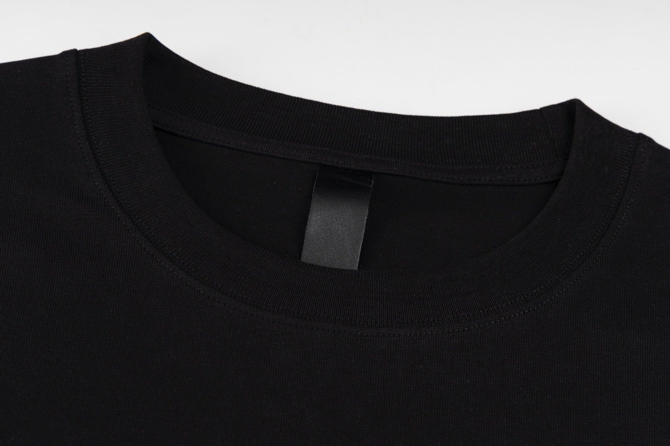 Chrome Hearts Black T-Shirt with Blue Drip Horseshoe Cross Graphic