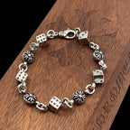 Chrome Hearts Dice and Cross Bracelet