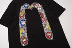 EVISU "Daruma Big M" Print Short-Sleeve T-Shirt