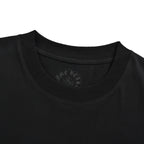 Chrome Hearts 2026 SS Gothic Dagger & Monogram Pocket T-Shirt - Black Unisex Cotton Tee with Pink Cross Motif
