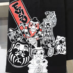 EVISU "Engimono Daruma" Print Sweat Shorts