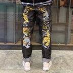 Evisu Men's "Dragon & Tiger" Ukiyo-e Embroidered Jeans – Raw Denim Japanese Streetwear