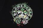 Chrome Hearts 2026 SS Green Floral Cross Graphic T-Shirt - Black Unisex Cotton Tee