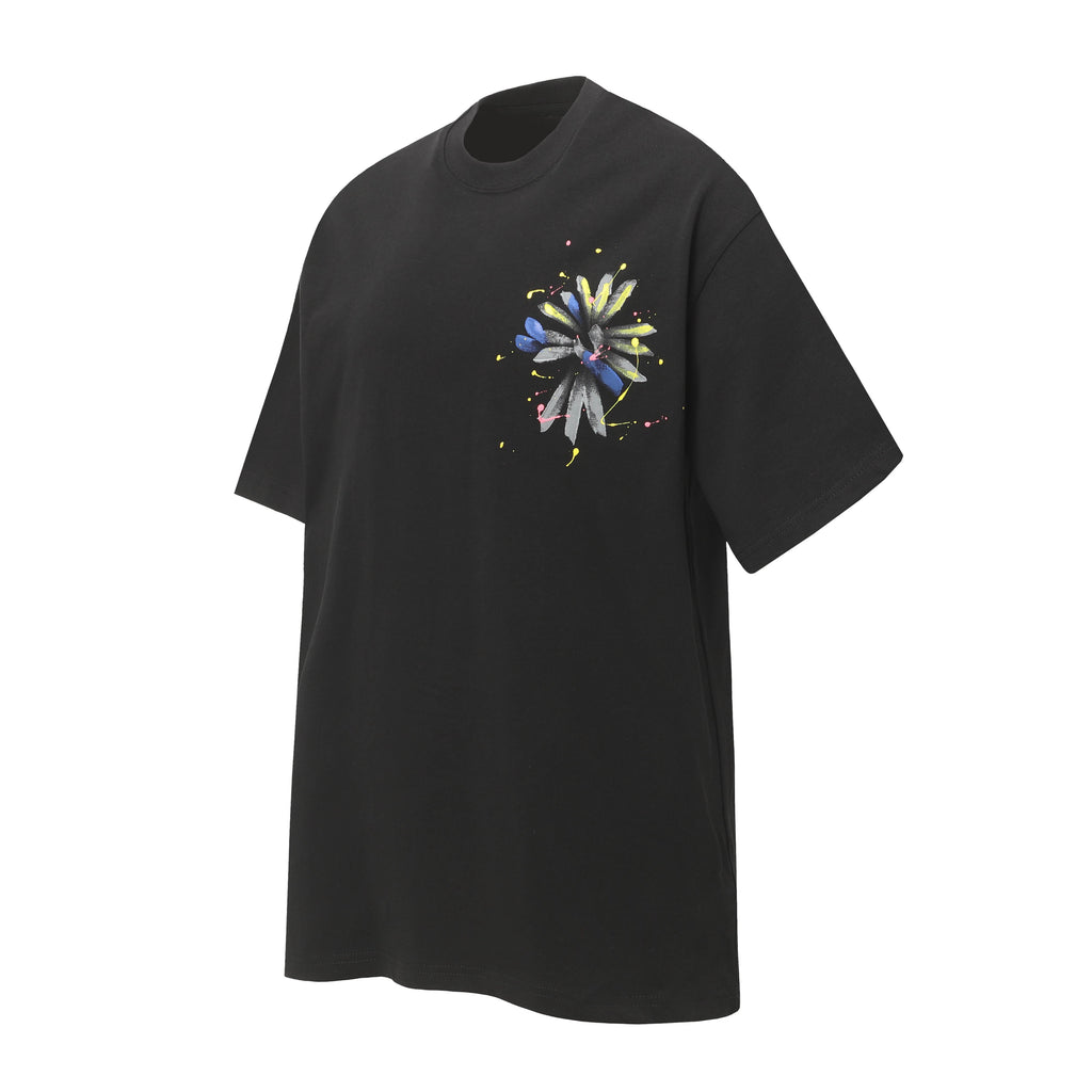 Chrome Hearts 2026 New Hand-Painted Graffiti Cross Short-Sleeve T-Shirt