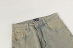 Evisu Men's x Loewe Anagram Embroidered Jeans – Light Wash Baggy Denim