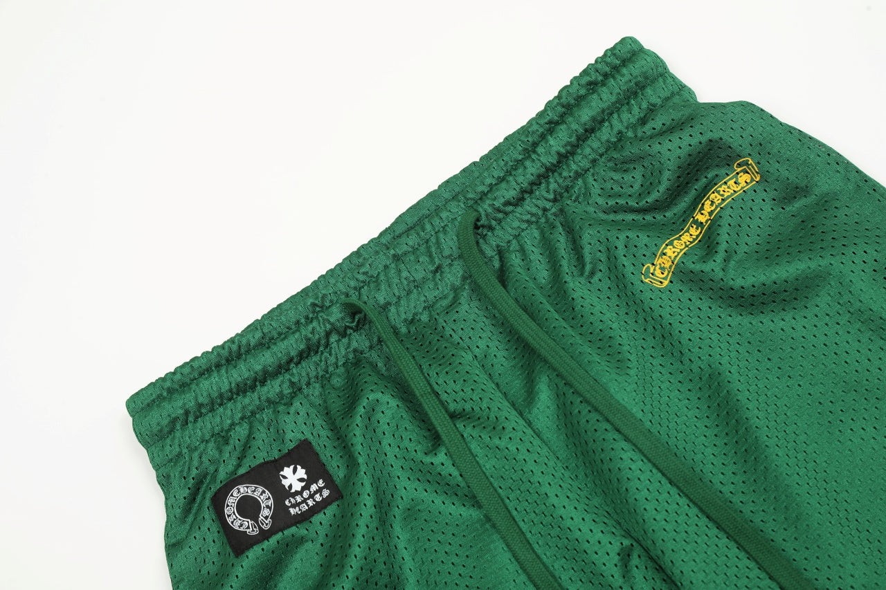 Chrome Hearts Lime Green Mesh Hockey Pants