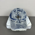 Chrome Hearts Washed, Distressed Denim Baseball Cap