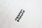 Chrome Hearts Style Tokyo Exclusive Pocket T-Shirt - Vertical Gothic Print & Floral Cross Grid, White Cotton Streetwear Tee