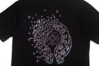 Chrome Hearts Crystal Horseshoe Logo Black Oversized T-Shirt | Rhinestone Streetwear Tee
