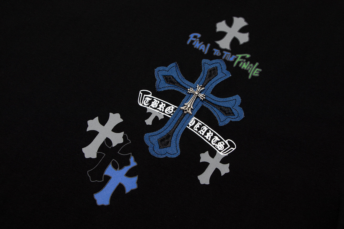 Chrome Hearts "Final To The Finale" Multi-Cross Embroidered T-Shirt