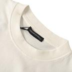Chrome Hearts White T-Shirt with Horseshoe Logo and Gothic Lettering
