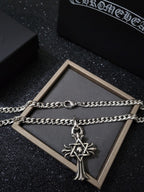 Chrome Hearts Star of David Cross Necklace