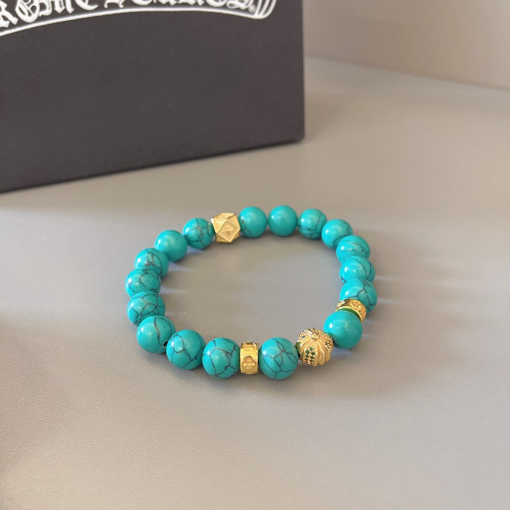 Chrome Hearts Turquoise Beaded Bracelet