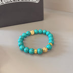 Chrome Hearts Turquoise Beaded Bracelet