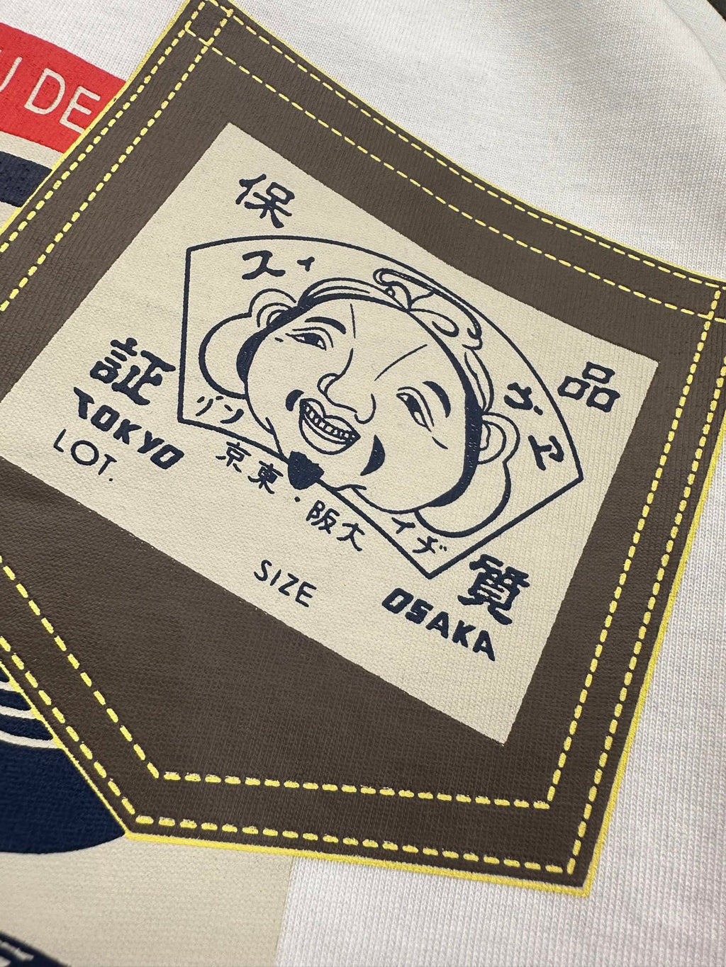 EVISU T-Shirt with a Vintage Poster Style