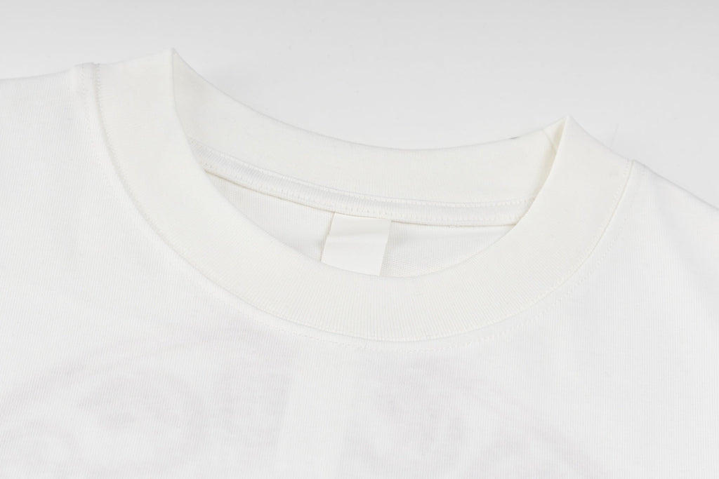 Chrome Hearts White T-Shirt with Pink Triple Cross Horseshoe Graphic