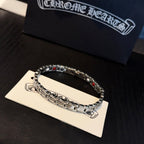 Chrome Hearts 925 Silver Gothic Letter Bracelet