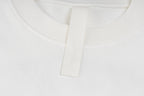 Chrome Hearts Style Plaid Horseshoe Cross T-Shirt - White with Blue Embroidery, Vintage Wash Cotton Streetwear Tee