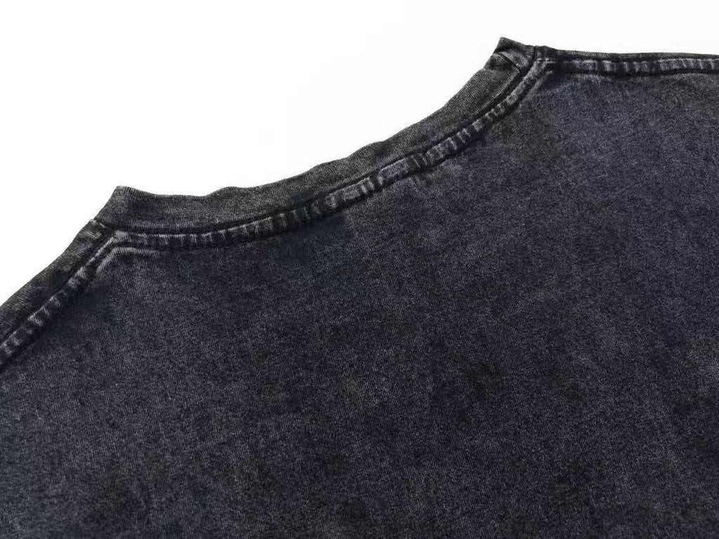 EVISU Vintage Washed & Distressed Short-Sleeve T-Shirt