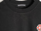 Chrome Hearts 2026 SS Multi-Color Cross Embroidered T-Shirt - Black Unisex Cotton Tee with Gothic Logo